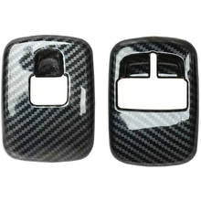 2 PCS Car Carbon Fiber Window Lift Switch Button Cover Trim Sticker for Benz Smart 453 Fortwo Forfour 2015+ Accessories 2024 - buy cheap