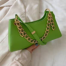 Bolso de mano de piel sintética para mujer, bolsa de mano femenina de lujo, de diseño A la moda, con asa superior, informal, color verde 2024 - compra barato