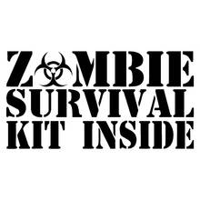 Zombie Survival Kit Inside Graffiti Car Stickers Styling  Rear   Cover Scratch Decal Decorative PVC15*8cm 2024 - buy cheap