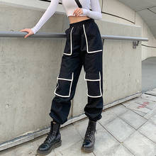 Women High Waist Cargo Pants Korean Ulzzang Harajuku Joggers Luxury Sweat Trousers Hipsters Hip Hop Runway Leisure Sweatpants 2024 - buy cheap