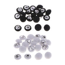 20Pcs Mini Cotton Fabric Covered Buttons Craft Sewing Upholstery 10mm Round for Knitting Crocheting Dolls Clothes Dress Making 2024 - buy cheap