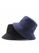 Reversible Suede Big Size Bucket Hat Lady Shopping Casual Boonie Cap Men Hiphop Plus Size Fisherman Hats 56-60cm 60-65cm 2024 - buy cheap