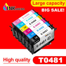 INKARENA 6 Color T0481 Full Ink Cartridge for Epson Compatible Cartridges Stylus Photo R200 R220 R300 R300M R320 R340 RX500 2024 - buy cheap