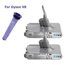 Batería recargable para Dyson V8, pila de 4000mAh, 21,6 V, para aspiradora de iones de litio 2024 - compra barato