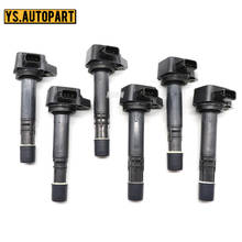 Bobina de ignição pçs/lote de 6 lâmpadas para honda accord odyssey acura cl tl 2024 - compre barato