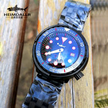 Heimdallr Для мужчин тунца может 200 м Дайвинг часы 47 мм сапфир Стекло черное PVD покрытие нержавеющая чехол NH35A автоматические механические часы 2024 - купить недорого