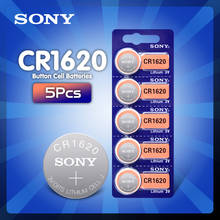 5 шт./лот Sony оригинальный CR1620 кнопочный Аккумулятор для часов автомобильный пульт дистанционного управления cr 1620 ECR1620 GPCR1620 3v литиевая батарея 2024 - купить недорого