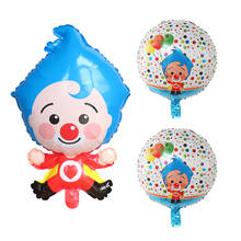 1pc Cartoon 44x68cm 18inch Plim Plip Clown  Foil Balloons Birthday Party Decoration Supplie Baby Shower Air Globos Kids Toys 2024 - buy cheap