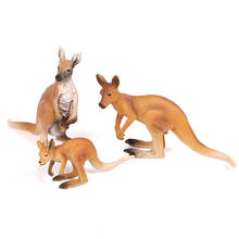 Realistic Kangaroos Action Model Plastic Wild Animal Learning Party Favors Educational Forest Farm Toys for Kids Toddlers 2024 - buy cheap