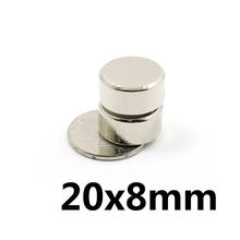 5/10/15pcs 20x8mm N35 Round Magnets 20mmx8mm Neodymium Magnetic 20x8mm Permanent NdFeB Super Strong Powerful Magnet 20*8 mm 2024 - buy cheap