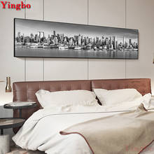 Diy Diamond painting cross stitch Black And White New York City Landscape 5D Diamond embroidery square/round drill mosaic art 2024 - buy cheap