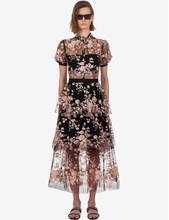 Платье для автопортрета женское, черное, Тюлевое платье с цветочной вышивкой, кружевное, длинное, для подиума, 2019 2024 - купить недорого