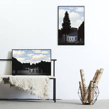 Magritte-pintura del imperio de la luz en el hogar, carteles e impresiones en lienzo, imágenes artísticas de pared para decoración del hogar 2024 - compra barato