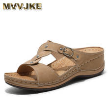 MVVJKE Big Size 35-44 Slip on Women Wedges Sandals Crystal Open Toe Fashion Women Platform Sandals Summer Solid Ladies Sandals 2024 - buy cheap