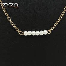 ZYZQ Simple Minimalist Accessories Necklaces For Women With Lovely Tiny Simulated Pearl New Year's Gift For Wife Wholesale Lots 2024 - buy cheap