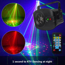 52 Patterns RGB Laser Lights Auto Music Control Led Disco Light Party Show Laser Projector Stage Effect Lamp Remote Controller 2024 - buy cheap