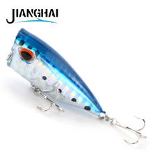 JIANGHAI Fishing Lure Popper WALK FISH 4cm 3g Topwater Wobblers Hard Bait Carp Fishing Isca Artificial Painted bait Fly Fish LP1 2024 - buy cheap