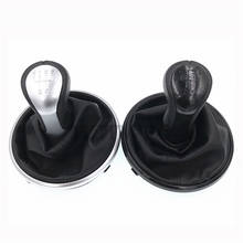 Black Or White 5 Speed Car Gear Shift Knob Leather Gaiter Boot For Skoda Fabia 2 MK2 2007-2010 For Roomster 2006-2010 2024 - buy cheap