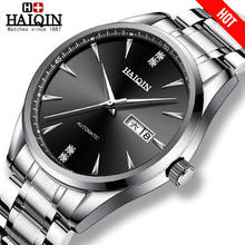 2019 HAIQIN Men's watches automatic wrist watches mens top luxury brand mechanical watch men business black watch Reloj hombres 2024 - buy cheap