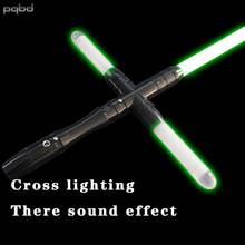 pqbd Lightsaber Cross Sounding Glowing Sword Sound The Force Awakens Children's Laser Sword Toy 2024 - buy cheap