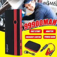 INSMA 99900mAh 12V Car Jump Starter Start Boosters Portable USB Charger Power Bank Pack Emergency Battery Jumper Survival Kit 2024 - buy cheap