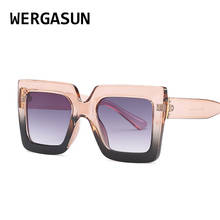 WERGASUN-gafas de sol cuadradas para mujer y hombre, lentes Retro de marca a la moda Vintage 2024 - compra barato