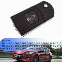 EIDRAN Flip Key Shell 2 Button Fob Remote Case Replace Fit For MAZDA 2 3 5 6 RX8 MX5 2024 - buy cheap