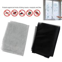 2 pacote Fly Insect Fly Mosquito Net Para A Janela de Tela de Malha de Tela Cortina Protector Kit Com 2 Rolos Auto- fitas adesivas 2024 - compre barato