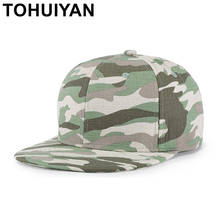 TOHUIYAN Camo Snapback Hat 100% Cotton Camouflage Baseball Cap Men Women Fashion Hat Spring Summer Autumn Cap Hip Hop Bone Caps 2024 - buy cheap