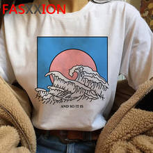 Vaporwave Aesthetic summer top t-shirt female plus size couple clothes vintage grunge kawaii clothes plus size 2024 - buy cheap