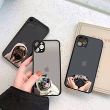 Capa de celular buldogue francês pug, capa transparente para iphone 7 8 11 12 plus mini x xs xr pro max 2024 - compre barato