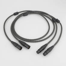 Cable de enchufe XLR Conductor de cobre A53 + XW54 5N OCC, Cable de interconexión de Balance de Audio de enchufe con conector XLR chapado en oro, Audio HIFI 2024 - compra barato