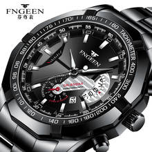 Mens Watch Business Full Steel Quartz Watch Men Top Brand Luxury Casual Waterproof Luminous Sports Watches Clock 2024 - buy cheap