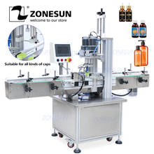ZONESUN Stand Automatic Beverage Medicine Plastic Glass Bottle Cap Screwing Capping Machine For Production 2024 - buy cheap