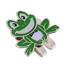 Novelty Frog Sports Golf Ball Marker With  Hat Clip Golfer Xmas Gift 2024 - buy cheap