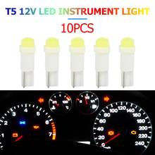 10pcs T5 3D COB LED Car Interior Instrument Panel Light Reading Lamp Wedge Bulbs Easy Installation Plug And Play  Colour White 2024 - buy cheap