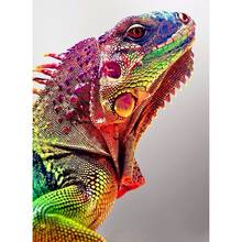 5D DIY Diamond Painting Full Square/Round Drill "Animal Chameleon" 3D Rhinestone Embroidery Cross Stitch Gift Home Decor Gift 2024 - buy cheap