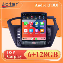 Reproductor Multimedia con GPS para coche, Radio estéreo con grabadora, DSP, Android 10,0, DVD, unidad principal, para Hyundai i20 2013-2017 2024 - compra barato