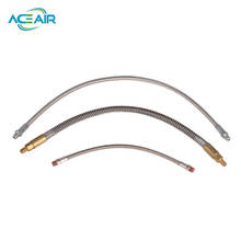 High Pressure Tube HP stainless steel braided Hoses 300bar/4500psi 1/8NPT  Male   Connection 30cm Long 2024 - buy cheap