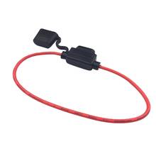 Waterproof Car Auto Vehicle PVC Safety Fuse Holder Case Fuseholder with Wire 2024 - buy cheap