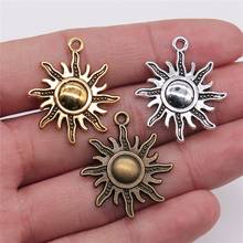 Tristana 20pcs 28x25mm 3 Colors Sun Charms Sun Pendant Charms For Jewelry Making 2024 - buy cheap