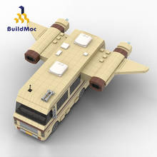 BuildMoc Technical Car Classic Movie Figures Camper Van MOC City Space Lab RV Building Blocks Bricks Technical Toy For Children 2024 - buy cheap