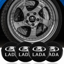 4 шт. 56 мм колпачок ступицы колеса для стайлинга автомобиля значок наклейки для Lada Niva Vesta Samara Kalina Largus Priora Xray аксессуары Granta 2024 - купить недорого