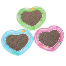 Cat Corrugated play board Toy With Ball Heart Shape Pet Toys Cat Crazy Ball Disk Interactive Amusement Plate Toys For Pet Cats 2024 - buy cheap