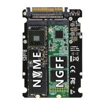 Adaptador M.2 SSD a U.2 2 en 1 M.2 NVMe Key B/M SSD a PCI-e U.2, adaptador de SFF-8639 PCIe M2, convertidor de ordenador de escritorio 62KA 2024 - compra barato