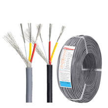 Cabo anti-interferência protegido de pvc ul2547, preto cinza, 2/3/4 núcleos, 22 24 26, 28awg 2024 - compre barato