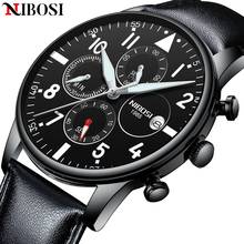 NIBOSI-Reloj de pulsera de cuarzo para hombre, cronógrafo de lujo a la moda, resistente al agua, con indicador de fecha, nuevo, 2021 2024 - compra barato