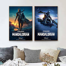 Disney-pósteres HD de The Mandalorian para decoración del hogar, pintura en lienzo para sala de estar, serie Popular de TV, impresiones 2024 - compra barato