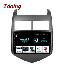 Idoing 9"4G+64G 2.5D IPS Octa Core Car Android Radio DSP  Multimedia Player For Chevrolet Aveo 2011-2013 GPS Navigation Video 2024 - buy cheap