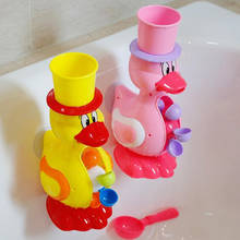 Utensílio de banho com pato fofo para bebês, crianças pequenas, ferramenta de pulverização de água para banho e banheira 2024 - compre barato